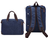 Aidonger Multifunctional Bag Convertible Briefcase Shoulder Backpack (Dark Blue)