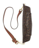 Calvin Klein Sonoma Signature Monogram Belt Bag, brown/khaki/luggage saffiano
