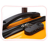 LYNICESHOP 20" Kids Suitcase Luggage Kids Ride On Suitcase Children travel suitcase with Sturdy Spinner Wheels, Good Idea for Kids School Suitcase Increase Travel Fun—Orange