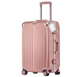 Luggage Tags, LLFSD Metal Suitcase Tags Travel Bag ID Identifier Luggage Tag (Silver 6-Pack)