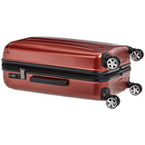 AmazonBasics Oxford Expandable Spinner Luggage Suitcase with TSA Lock - 28 Inch, Red