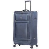 Lightweight Large Luggage Sets 2 piece - Reinforced Suitcases Set (Navy)