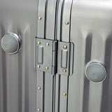 Enkloze Blade X Aluminum Suitcase - 4 Wheel Spinner 100% Aluminum TSA Approved (Medium - 25",