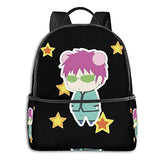 Saiki K Cute Illustration With Stars Student School Bag School Cycling Leisure Travel Camping Outdoor Backpack