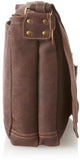David King & Co. Full Flap Messenger Distressed, Cafe, One Size