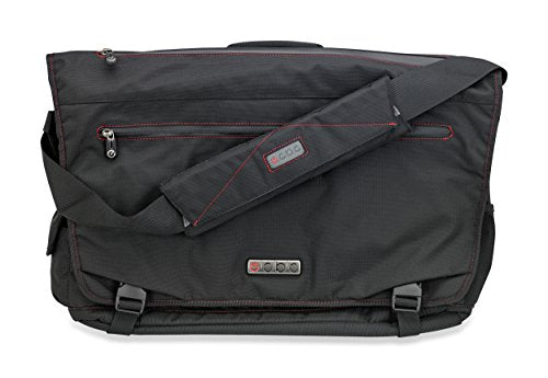 Ecbc Trident Laptop Messenger Bag For 14" Laptop, Tsa-Friendly, Black (B7203-10)