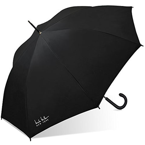 Nicole Miller Fashion Stick Umbrella-480nm-lime, Black/Lime