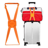 VVILL Bag Bungee, Luggage Straps Suitcase Adjustable Belt - Lightweight and Durable Travel Bag Accessories (orange)