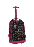 Rockland 19 Inch Rolling Backpack, Peace, One Size