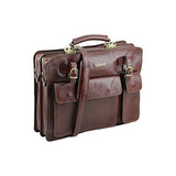 Tuscany Leather - Venezia - Leather Briefcase 2 Compartments Brown - Tl141268/1