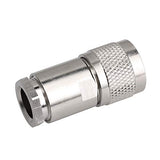Homeswitch 5Pieces N Male Plug Clamp for RG8 RG213 RG214 Cable Connector Silver