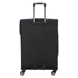 Delsey Luggage Titanium Soft Expandable 25 Inch Spinner, Black