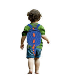 ZuiKyuan Toddler Kids Dinosaur Backpack With Anti-lost Safety Leash for Boys Girls (Blue)