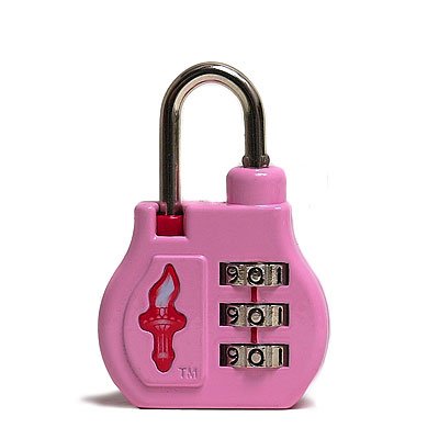 Safe Skies Liberty Bell 3 Dial Tsa Combination Lock In Simply Pink