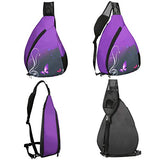 ICOLOR Canvas Sling Backpack, Multipurpose Crossbody Shoulder Bag Beach Tote Pack Bags for Men Women Hiking Cycling Walking Dog Travel Daypack