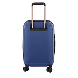 Delsey Luggage Cruise Lite Hardside 19" Intl. Carry On Exp. Spinner Trolley, Blue