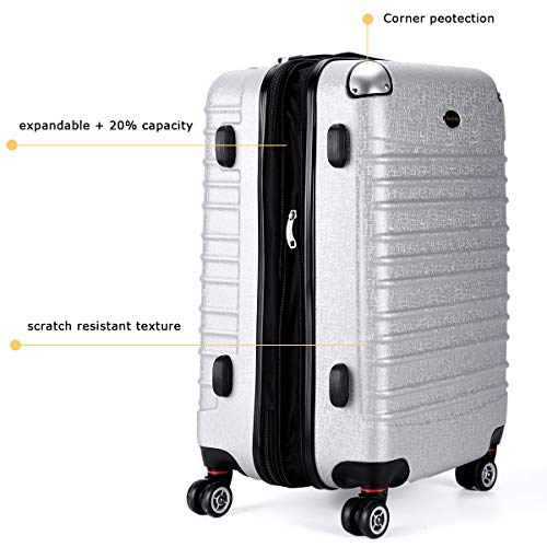 Travel Joy Expandable Luggage Carry on Suitcase TSA Lightweight ...