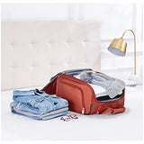 AmazonBasics Underseat Carry-On Rolling Travel Luggage Bag - Purple