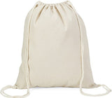 Zuzify Cotton Cinchsack String Backpack. Bg0006 Os Natural