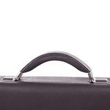 Bugatti Sartoria Small Leather Briefcase, Top Grain Leather, Brown
