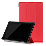 Amazon Fire HD 8 Tablet Case, Buruis Premium Leather Shockproof fire 8 Case Trifold Stand Cover