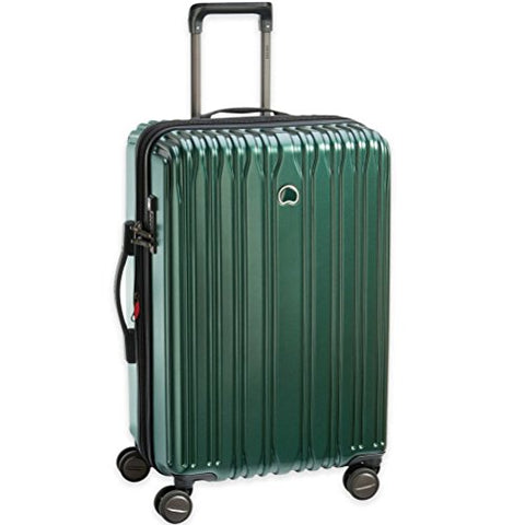 Delsey Paris Chromium Lite 25-Inch Spinner Upright With Expansion (Emerald Green)