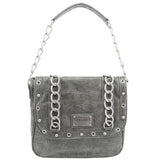 Buffalo David Bitton Angela Foldover Handbag - Grey