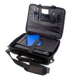 DURAGADGET Water Resistant Black Briefcase With Detachable Shoulder Strap For ASUS X401A Laptop -