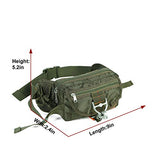 ARYMCAMOUSA US Airforce Style Deployment Bag #1 Parachute Buckles Hook Water Resistant Rucksacks Nylon Military Waist Hiking Fanny Pack for Carrying Vital Gear or Small Equipment