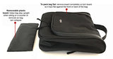 WAYFARER SUPPLY Hanging Toiletry Bag: Pack-it-flat Travel Kit, Black