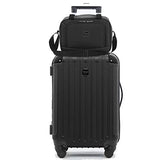 Travelers Club Midtown Hardside 4-Piece Luggage Travel Set, Black