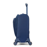 Samsonite Flexis Underseat Carry On Luggage with Spinner Wheels, Carbon Blue