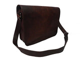 Vintage Craft Real Brown Leather Satchel 13" Macbook / Laptop Messenger Bag