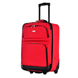 Olympia Let'S Travel 2 Piece Carry-On Luggage Set, Red