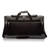 Dalix 25" Extra Large Vacation Travel Duffle Bag In Gray And Black