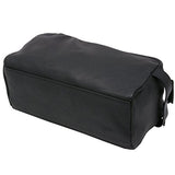 Alpine Swiss Sedona Toiletry Bag Genuine Leather Shaving Kit Dopp Kit Travel Case Black