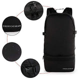 Cross Gear Multipurpose Backpack Waist Bag 2-In-1 Travel Packable Daypack 0908BK