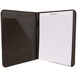 Ben Sherman 12" Faux Leather Bifold Writing Pad, Brown