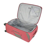 Mia Toro M1133-24In-Blu Italy Viareggio Softside 24 Inch Spinner, Blue