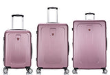 DUKAP Luggage Crypto Lightweight Hardside 3 piece set 20''/28''/32'' Rose Gold
