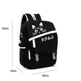 Lolita Style Moon Cat Luminous Backpack School Bag Laptop Bag