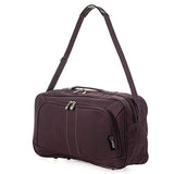 16 Inch Carry On Hand Luggage Flight Duffle Bag, 2nd Bag or Underseat, 19L (Plum)