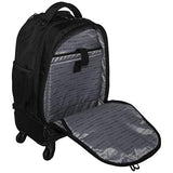 Kenneth Cole Reaction 17" Polyester Dual Compartment 4-Wheel Laptop Backpack, Black