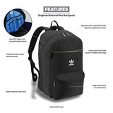 adidas Originals National Plus Backpack, Black, One Size