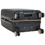 Kenneth Cole Reaction Women's Madison Square Hardside Chevron Expandable Luggage, Black, 20-Inch Carry On