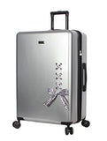 BCBGeneration Luggage Hardside 3 Piece Suitcase Set with Spinner Wheels (One Size, Urban Bohemia Silver)