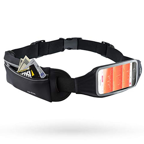 KZX Fit Running Belt for Phone – Detachable Fanny and Waist Pack for Hands-Free Workout –