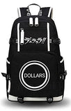 Yoyoshome Anime Durarara!! Cosplay Bookbag College Bag Daypack Backpack School Bag (Black)