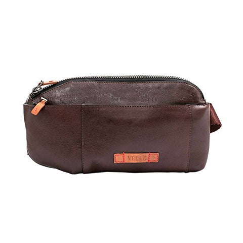 Velez Mens Genuine Colombian Leather Chest Bag Waist Bag FannyPack BumBag Belt Pouch | Koala de