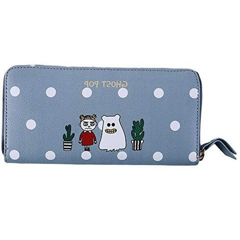 Mikash Womens Wallet Credit Card Holder Purse Travel Passport Organizer With Zipper S | Model